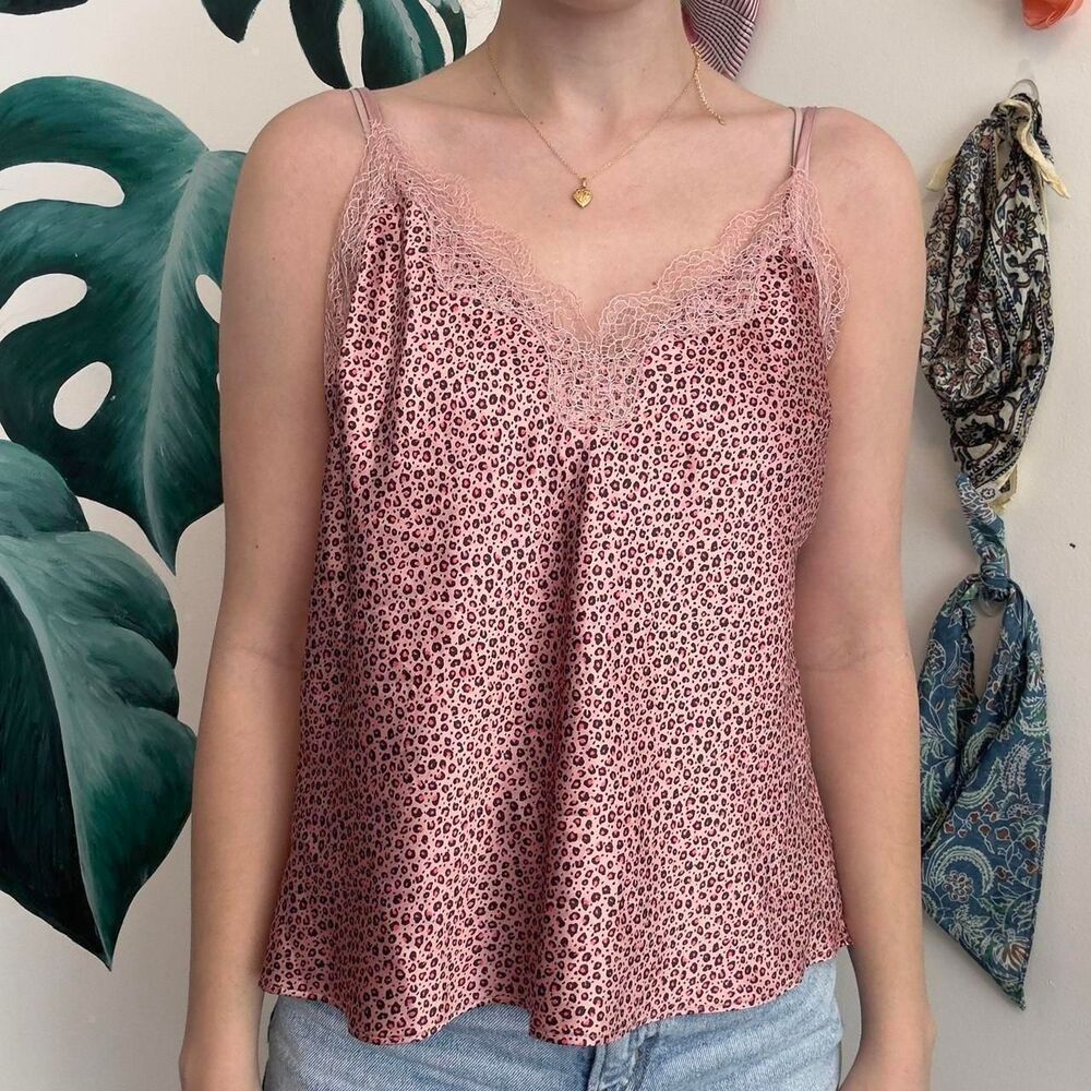 Victoria's Secret Women's Pink and Black Vest